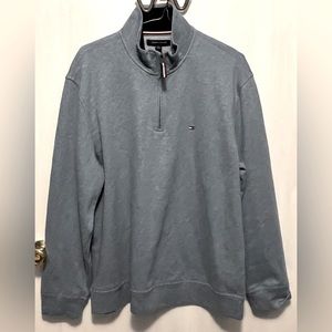 LIKE NEW Tommy Hilfiger 1/2 Zip Pullover Sweatshirt Sz XL Mock Turtleneck